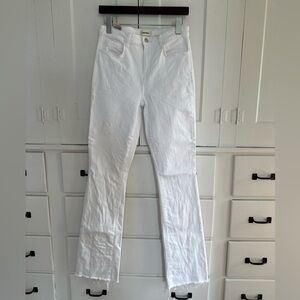 L'AGENCE Women's Boot Cut White Jeans